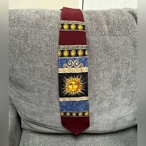 Vintage Metropolitan Museum Of Art Sun Silk Necktie Made in Canada Rare